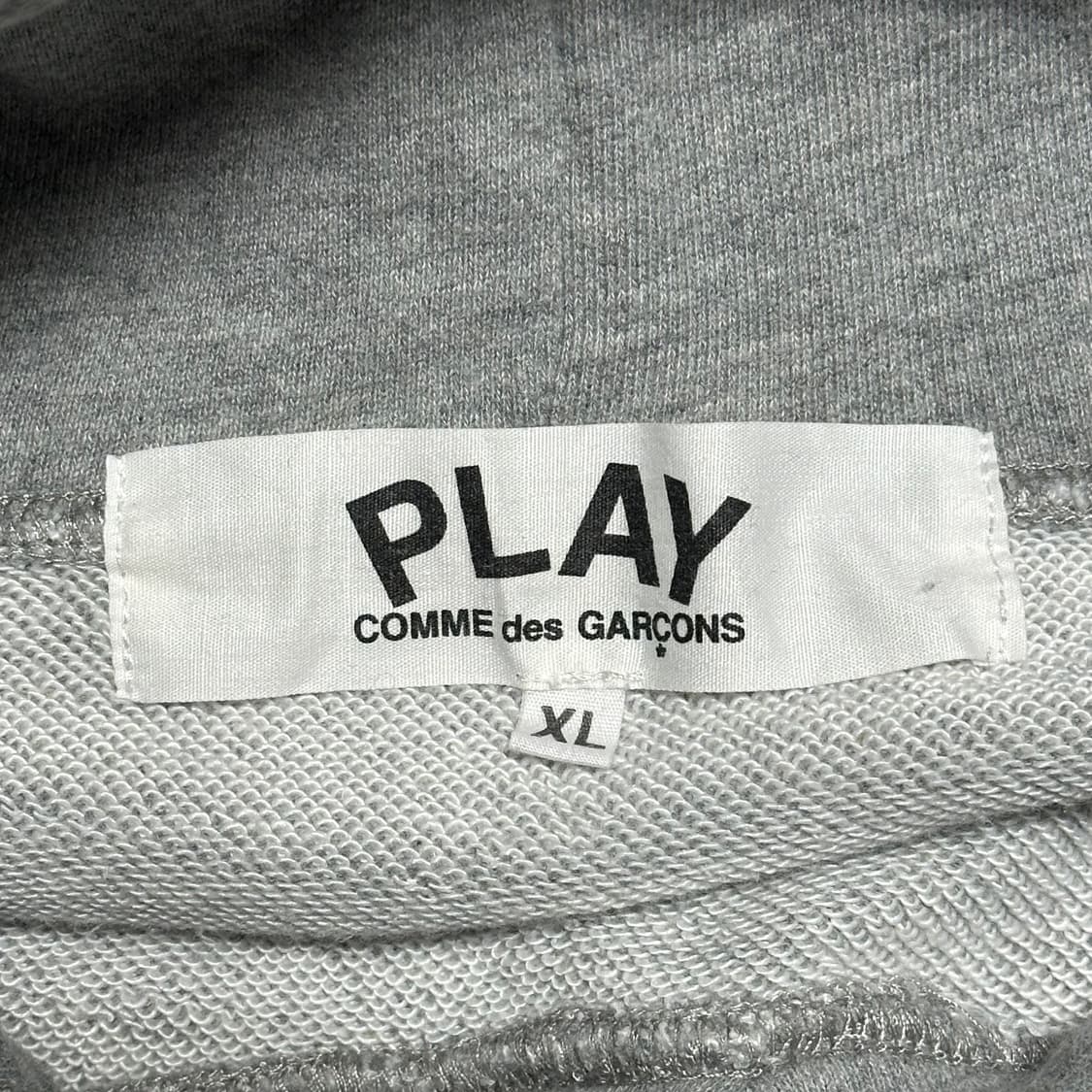 PLAY COMME DES GARCONS 레드와펜 그레이 후드티 상품이미지3