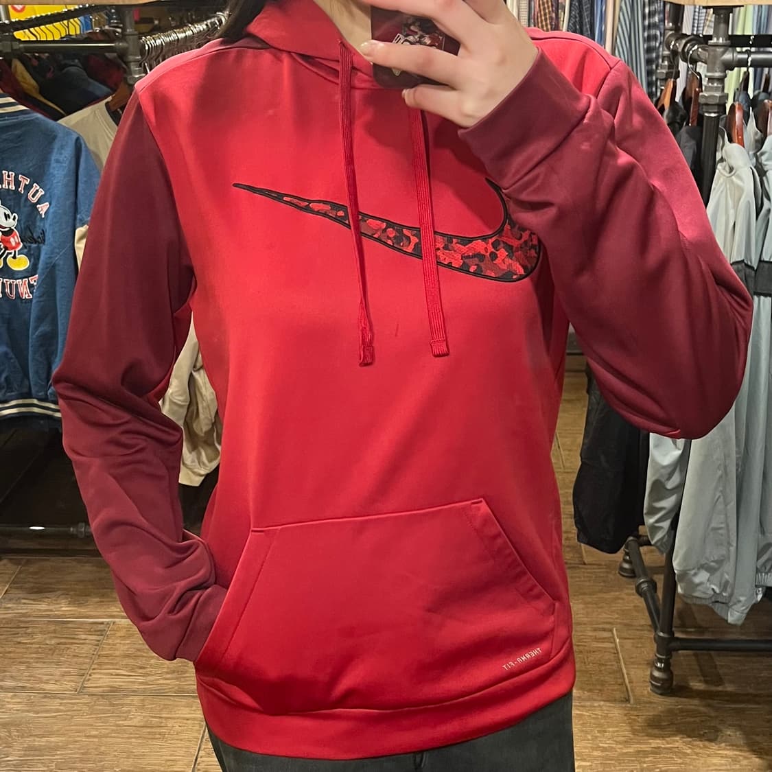 [HI] 나이키 후드티 레드 상품이미지1