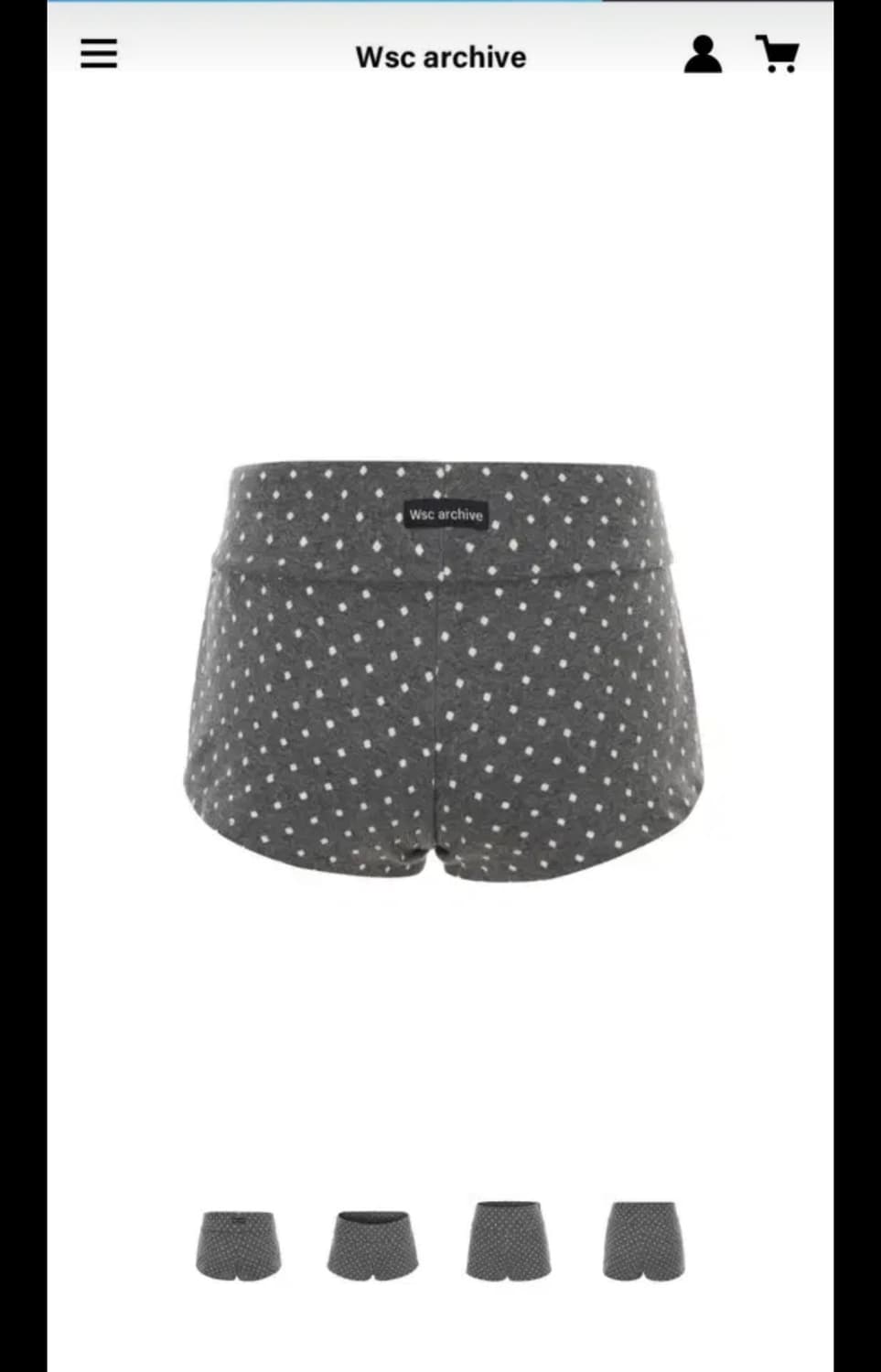 wsc 아카이브 도트 쇼츠 003 상품이미지1