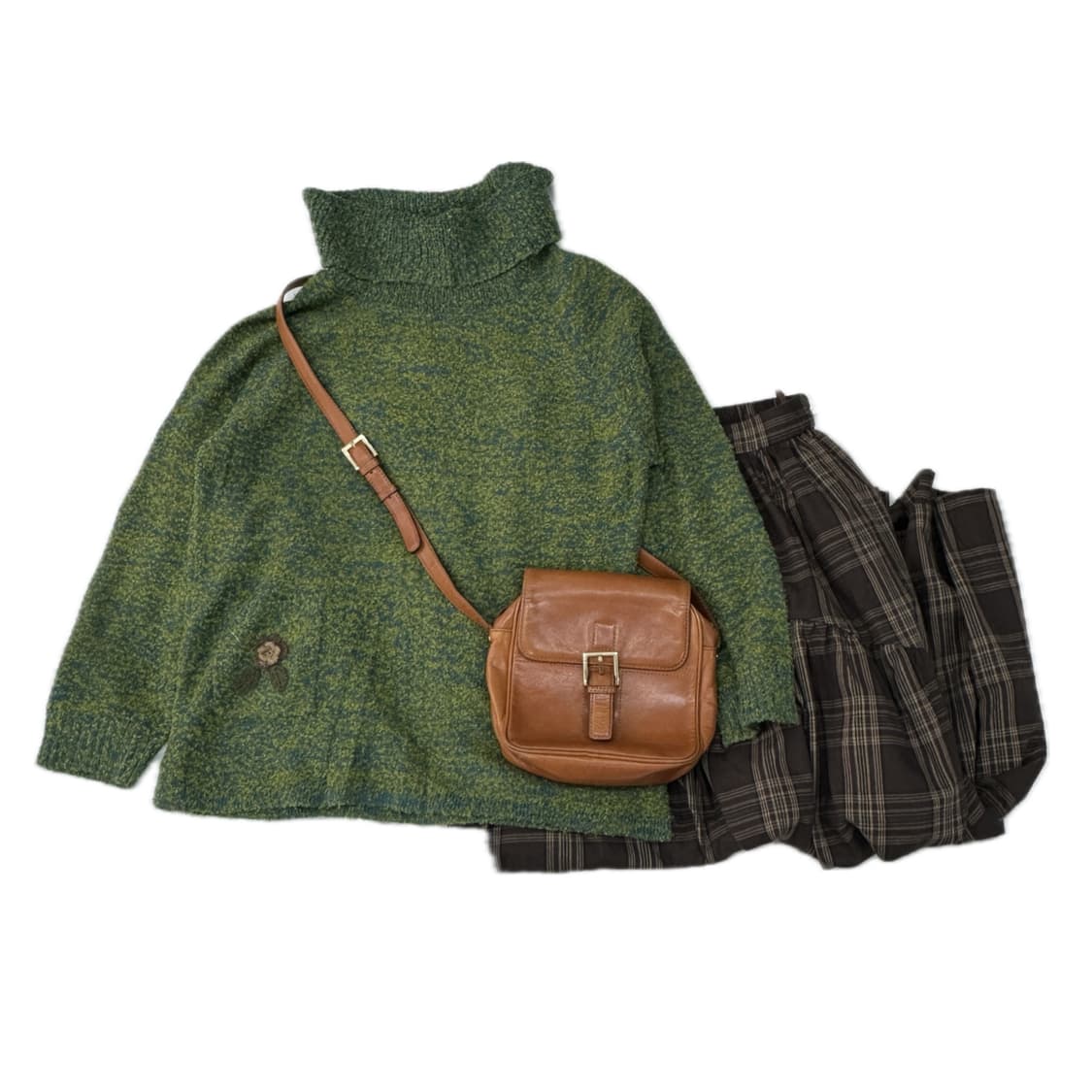 🍵하구미의 초코 나무숲 코디세트 🍵히피 그런지 오리엔탈 롱 스커트 상품이미지2