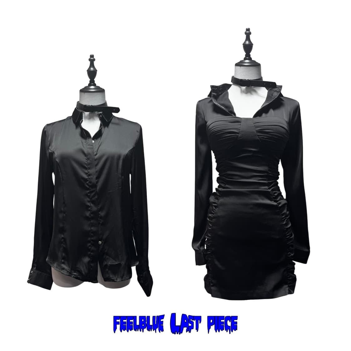 Matte Satin Princess-Line Shirts 새틴 블라우스 상품이미지5