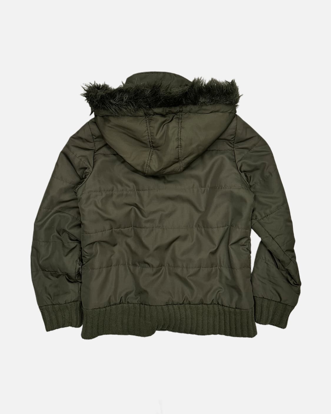 khaki fur hood jumper 상품이미지4