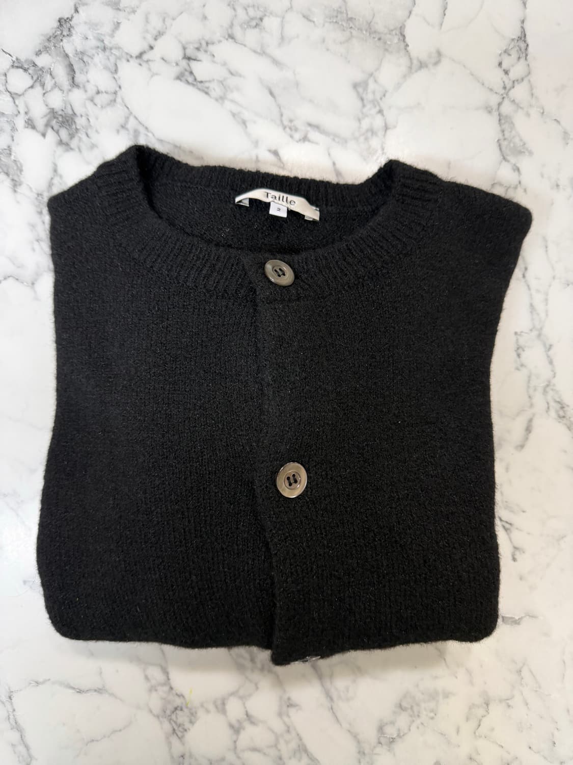 타일레 가디건 2사이즈 블랙 상품이미지3