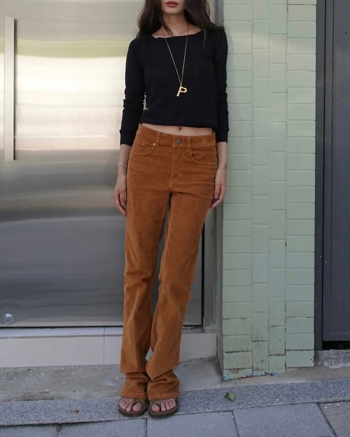 자라 플레어 코듀로이 팬츠 상품이미지1