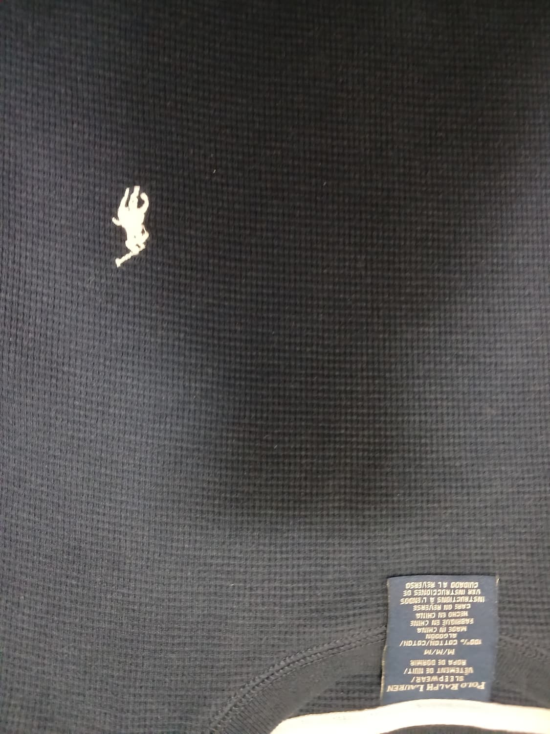 폴로 네이비 와플 롱슬리브  상품이미지2