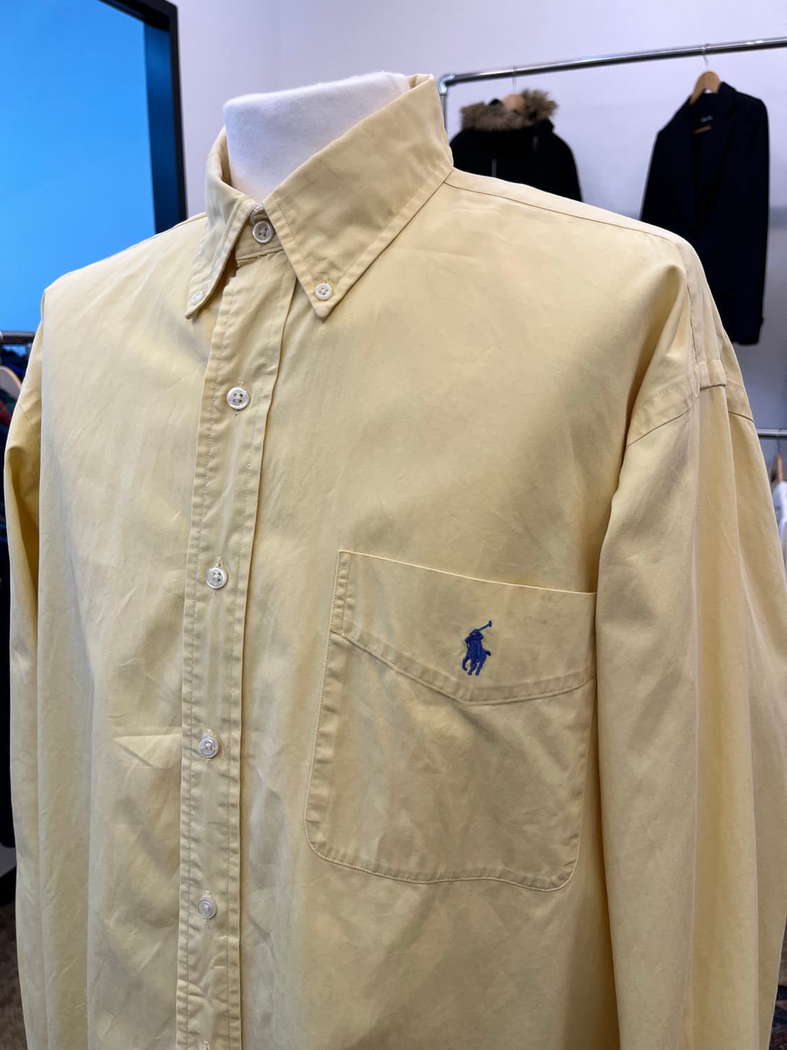 폴로 랄프 로렌 블레이크 셔츠 옐로우 상품이미지1