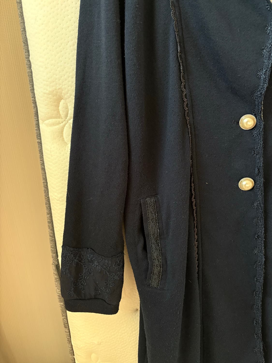 엑시즈팜 네이비 후드자켓 가디건 상품이미지3