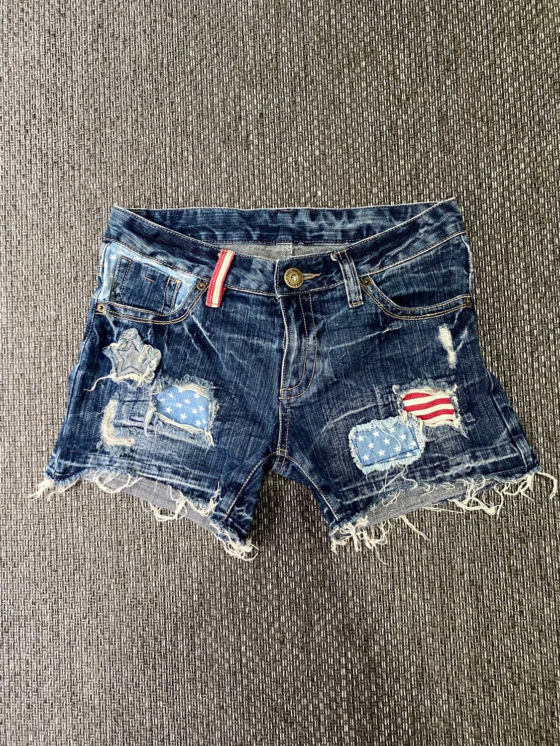 2000s Y2K Kitsch Star&Usa Detail Pants 상품이미지1