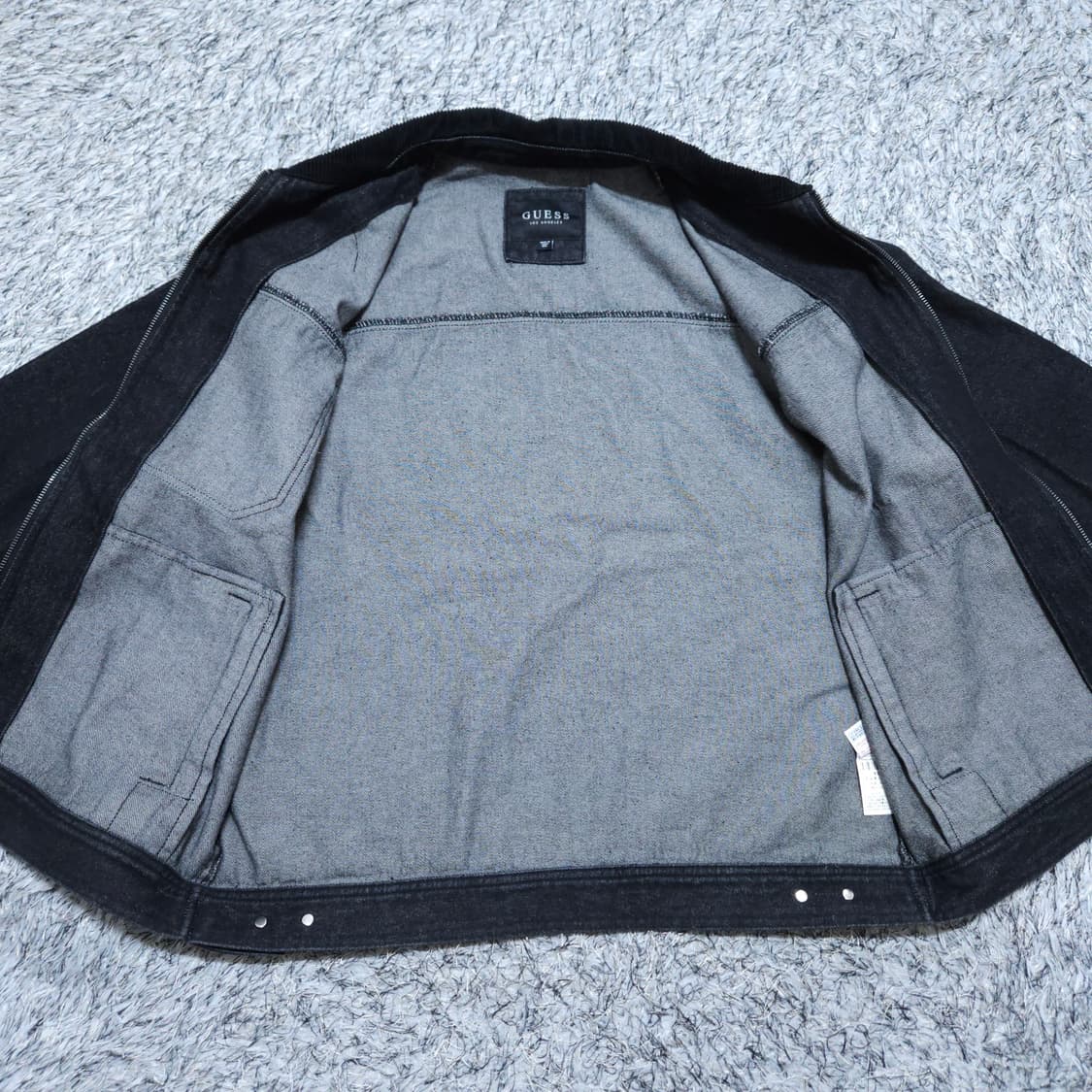 게스) XXL 남자 흑청자켓 데님자켓 / 왕눈이샵 상품이미지8