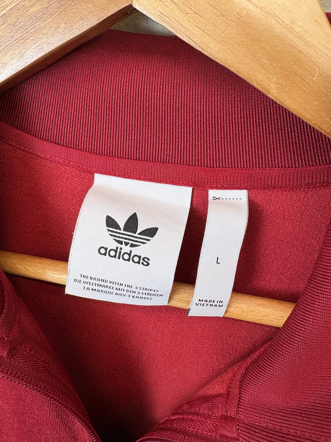 아디다스 베켄바우어 삼선 트랙탑 져지 버건디 상품이미지6
