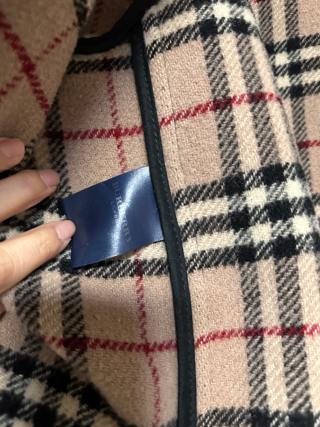 버버리 블랙 더플 코트 정품 M 여성 코트 상품이미지4