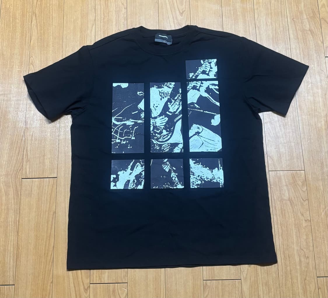 로어링라드 패치 프린트 오버 티셔츠 블랙 L 상품이미지3