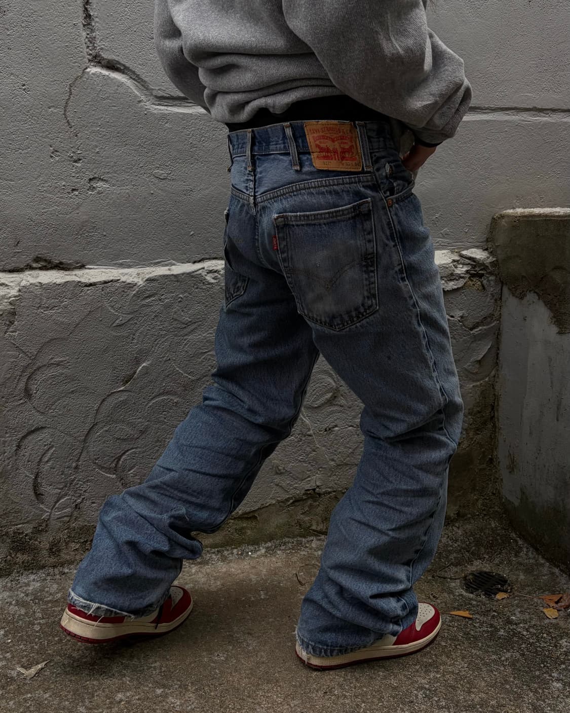 90s LEVIS 517 denim boots cut pants 상품이미지3