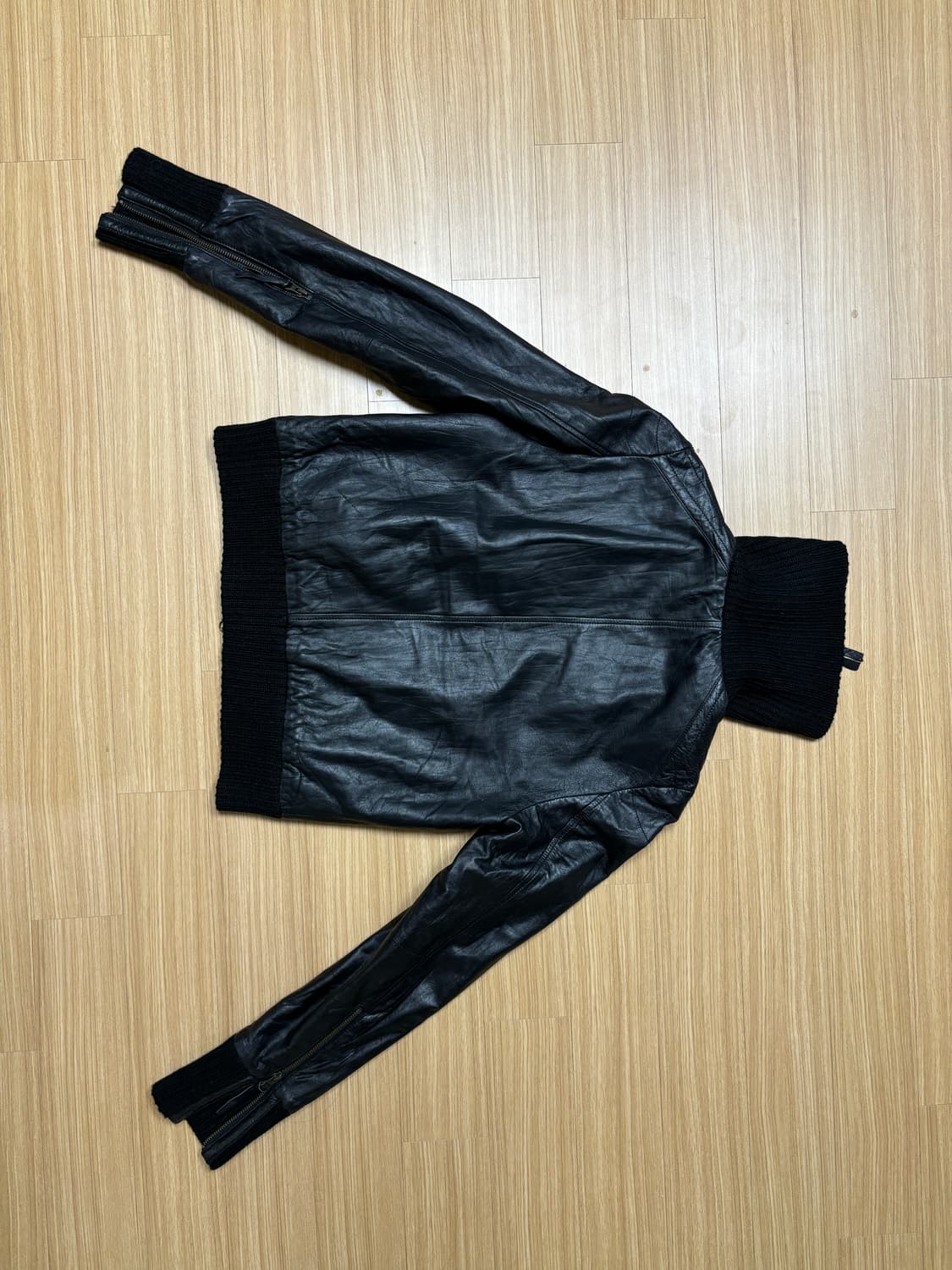 하이넥 바이커 레더자켓 상품이미지6