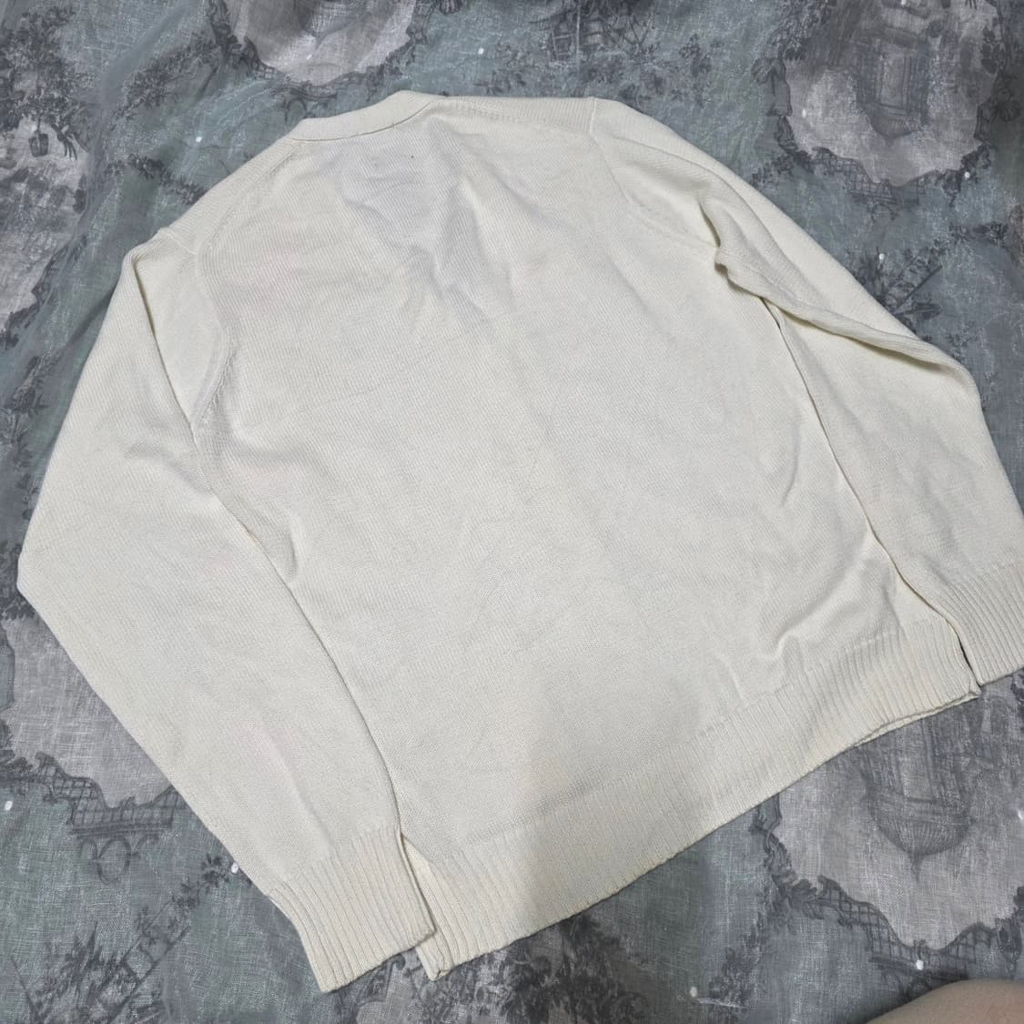 이스트보이 실버 로고 아방 화이트 가디건 갸루일브히메갸루 상품이미지4