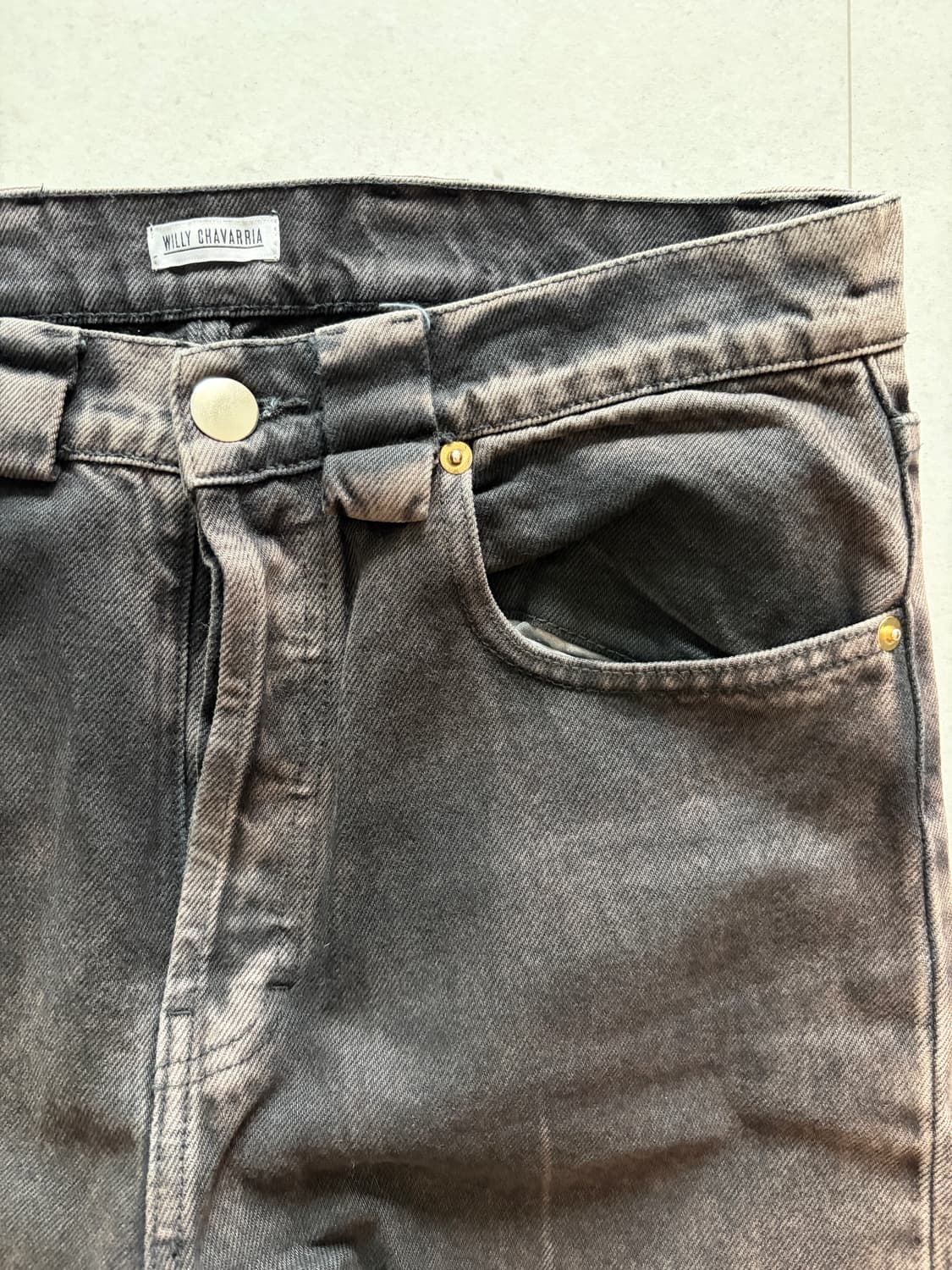 윌리 차바리아 흑청 데님팬츠 상품이미지6