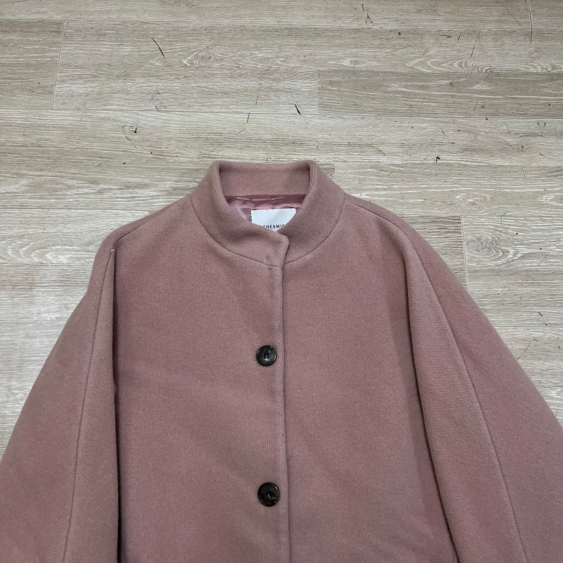 쉬즈미스 여성 캐시미어 블렌드 싱글코트 [핑크] 85-91-160 상품이미지2
