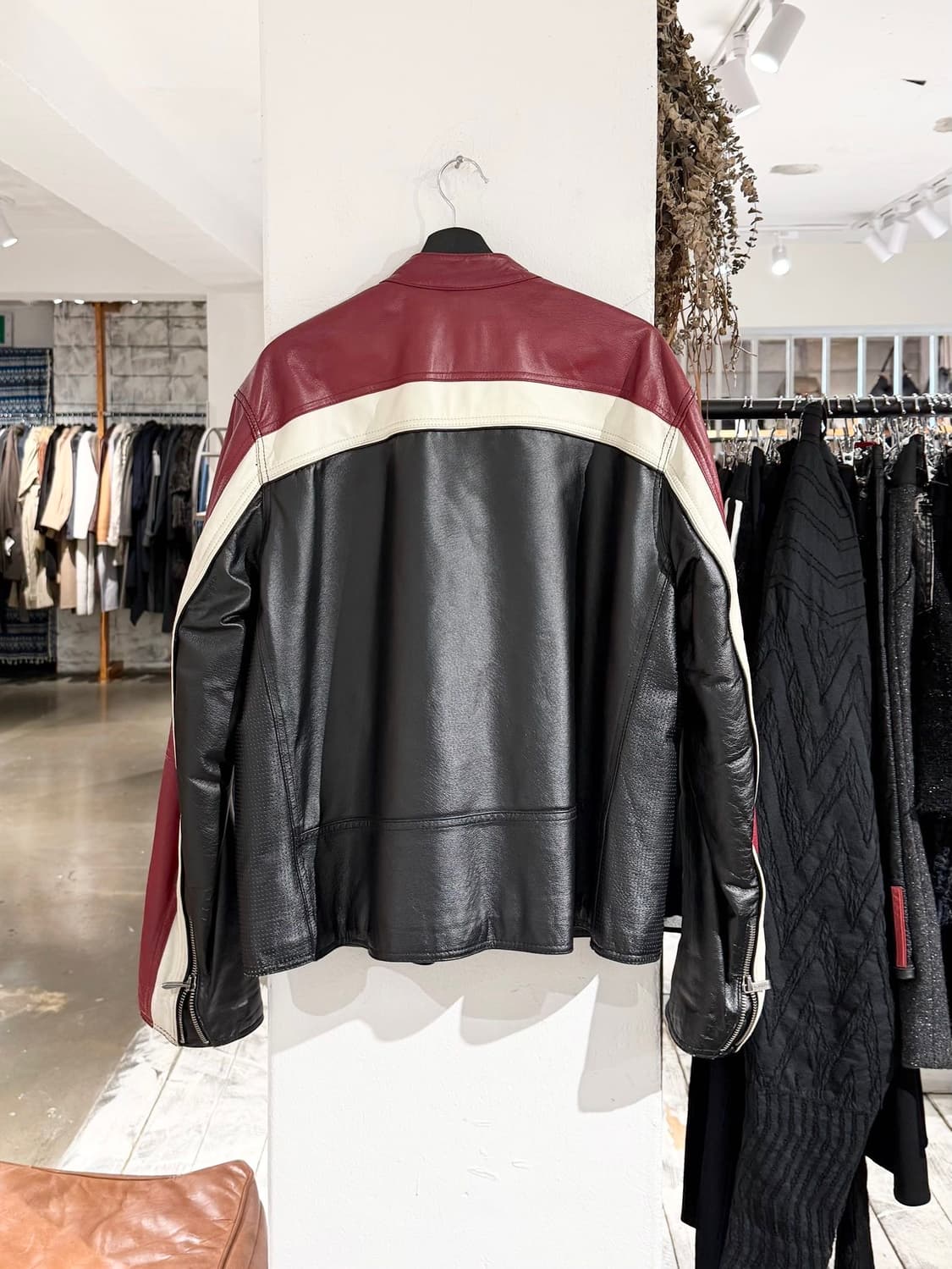 윌슨스 레더 블랙 레드 레더 레이서 자켓  상품이미지6