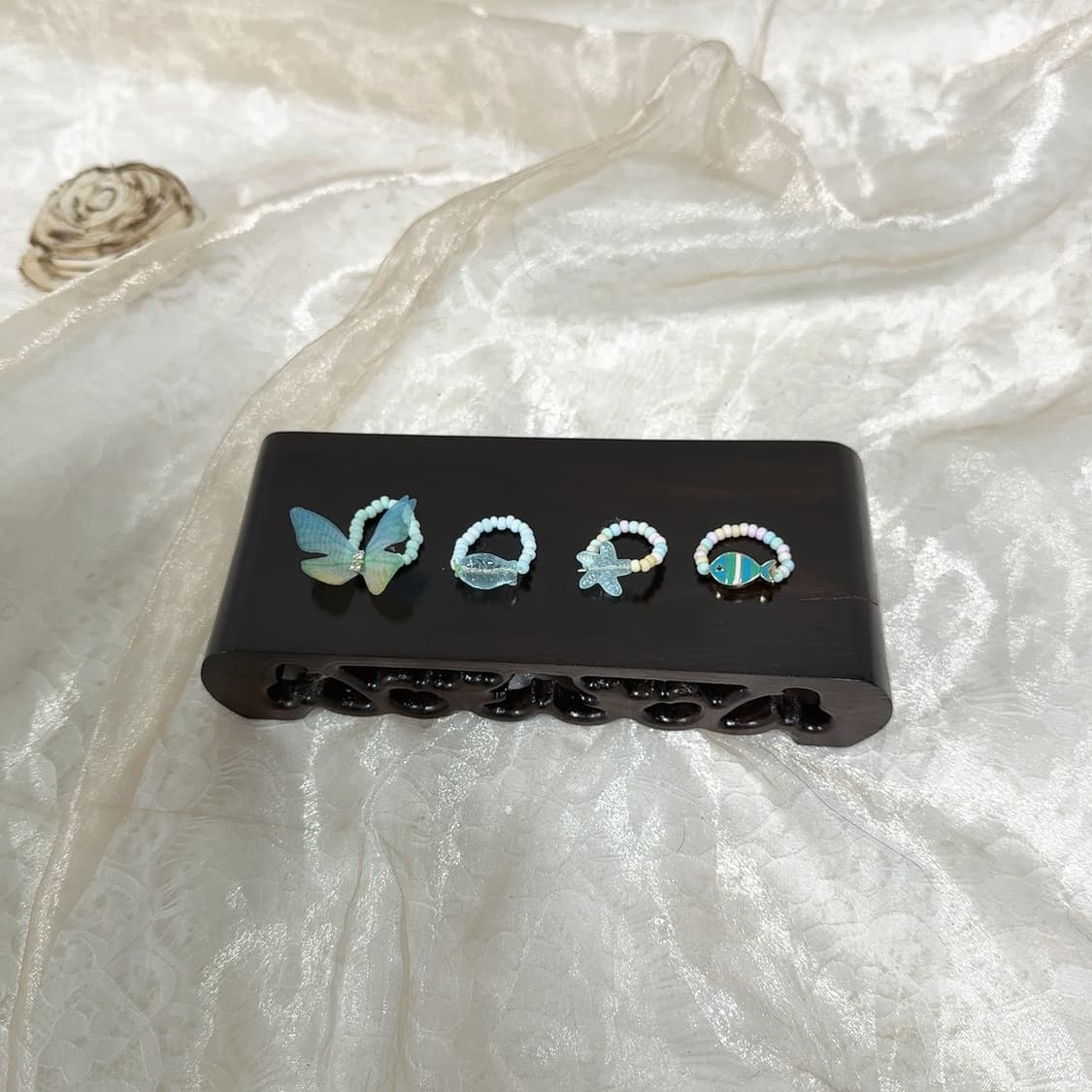 빈티지 에나멜 오리엔탈 반지 세트 상품이미지1