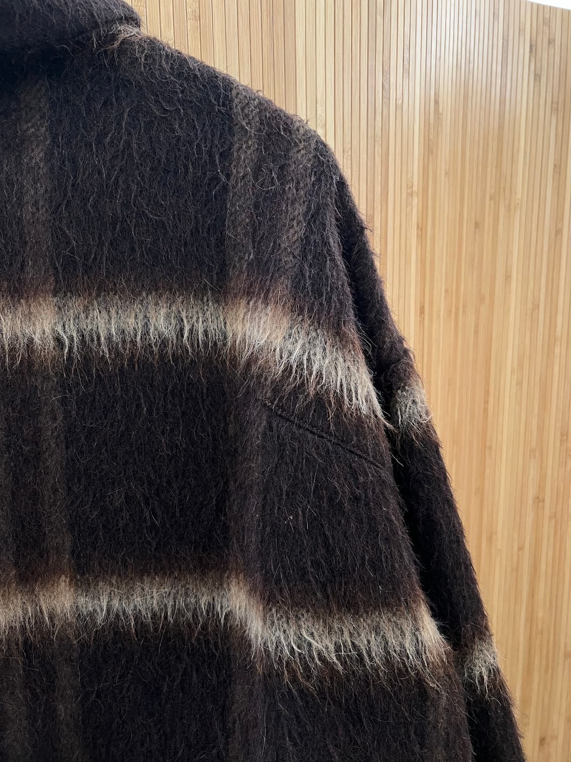 일본브랜드 lui's 모헤어 알파카 체크자켓 판매 japan made 상품이미지3