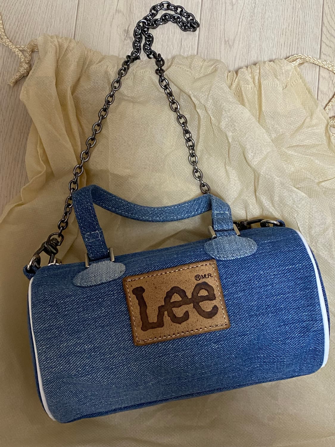 lee 빈티지 데님체인백 상품이미지2