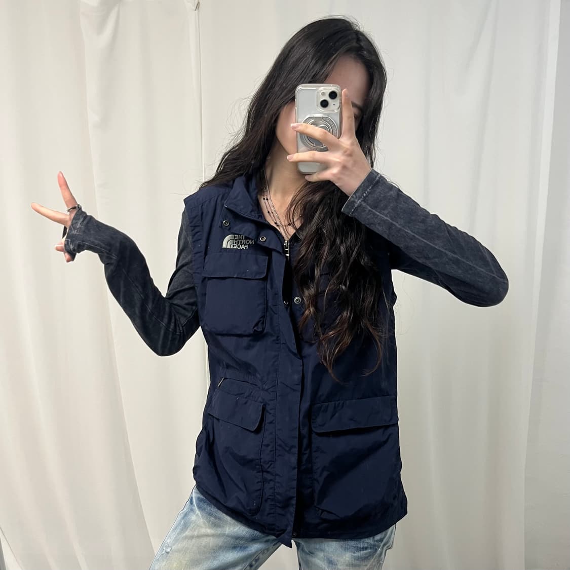 The North Face Navy Vest Windbreaker  상품이미지2