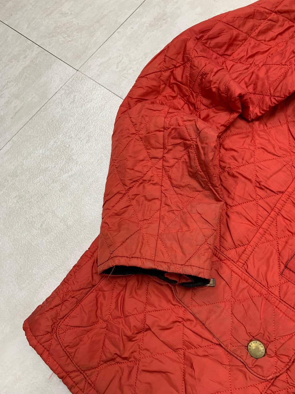 바버 다홍 퀄팅 자켓 #365 상품이미지5