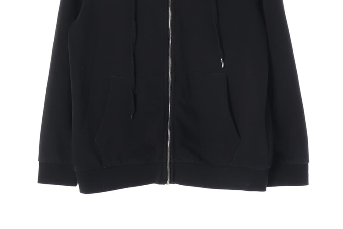 GUESS 클래식 삼각 로고 블랙 후드 집업 L 상품이미지4