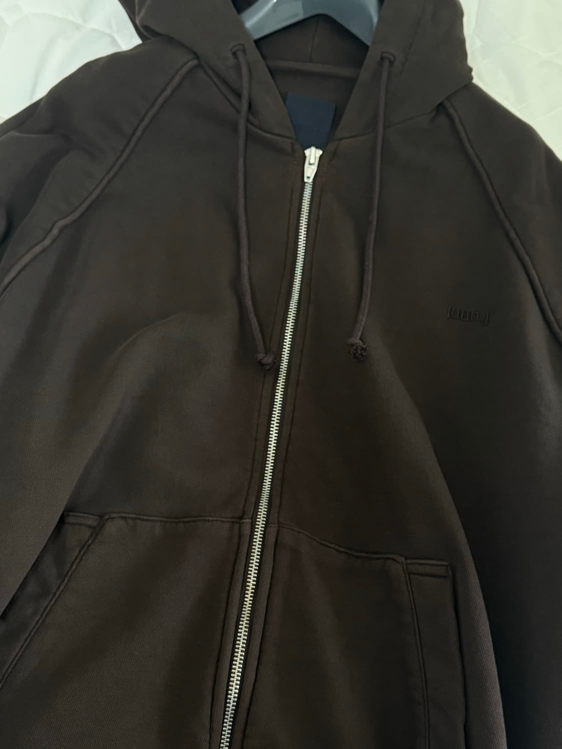 22fw 준지 가먼트 후드 집업 브라운 S 상품이미지1