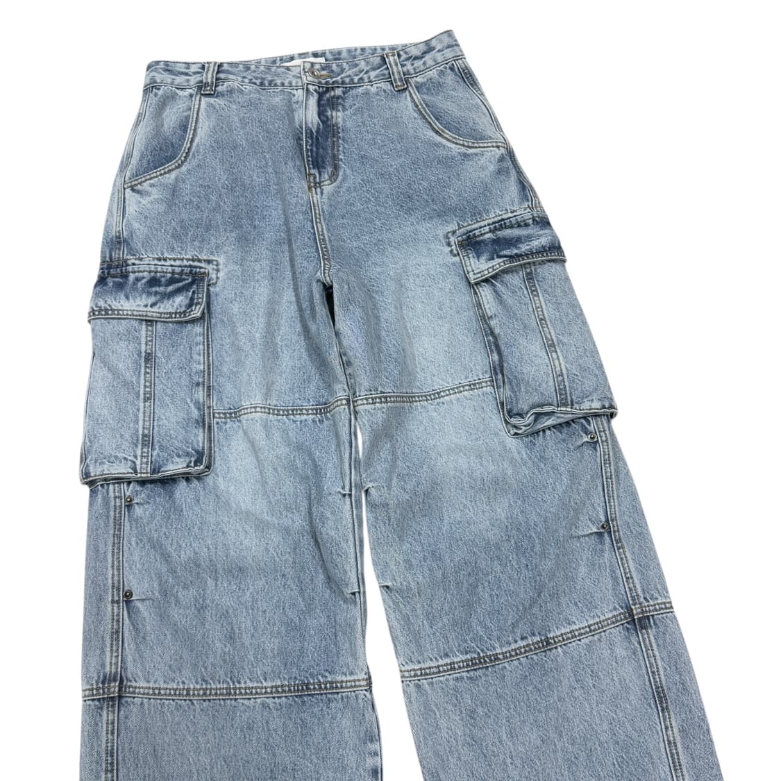 HIRISK 빈티지 데님 멀티 포켓 카고팬츠 바지 M 상품이미지2