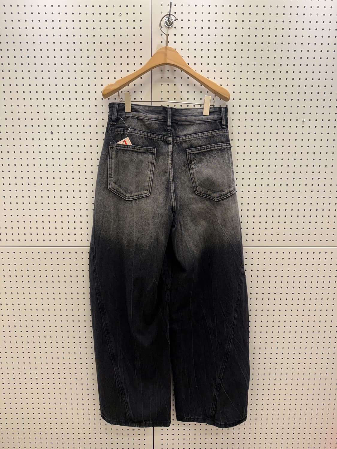 그레이 워싱 데님 벌룬 팬츠 U553 상품이미지4