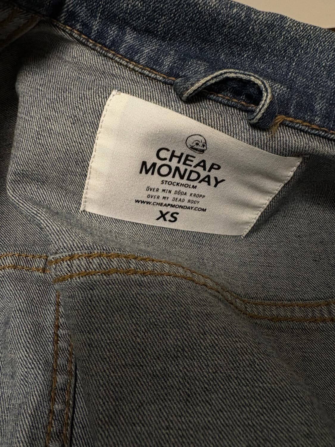 cheap monday 데님자켓 xs 상품이미지3