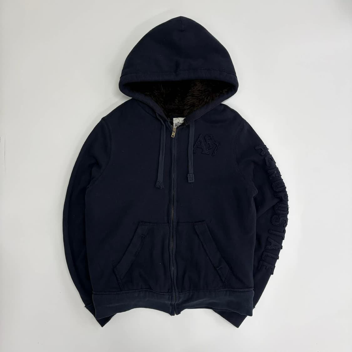 에어로프스테일 y2k 울프죠 털 자켓 후드집업 희귀져지(M) 상품이미지2