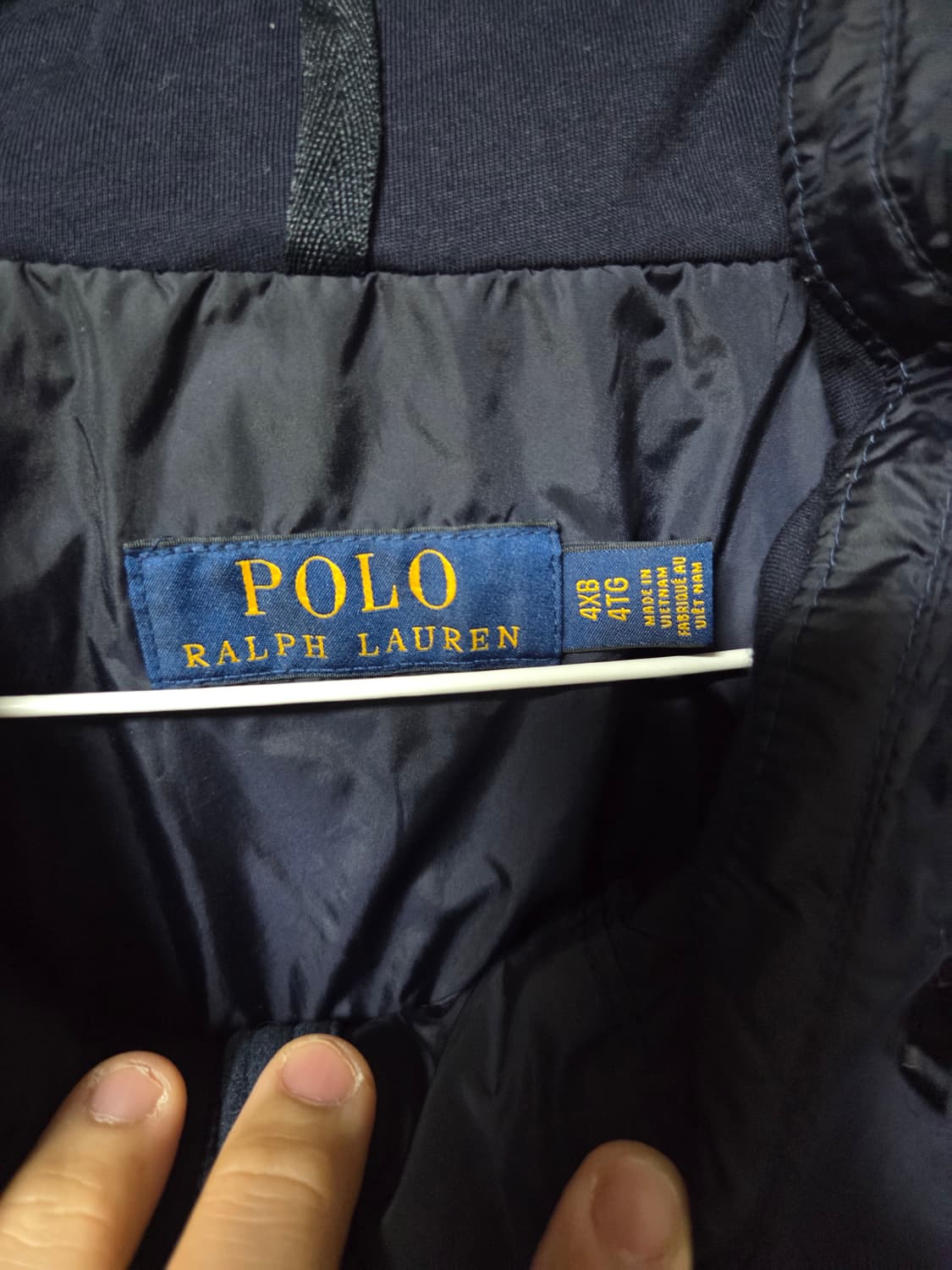(4XL) (4XB) 폴로 랄프로렌 네이비 바람막이 후드집업 상품이미지2