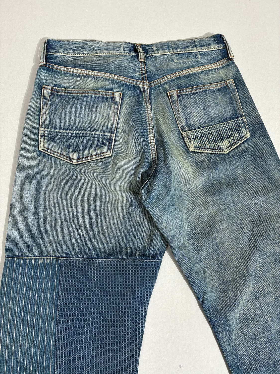 FDMTL 펀더멘탈 클래식 핏 패치워크 사시코 보로 데님 W28/L30 상품이미지6