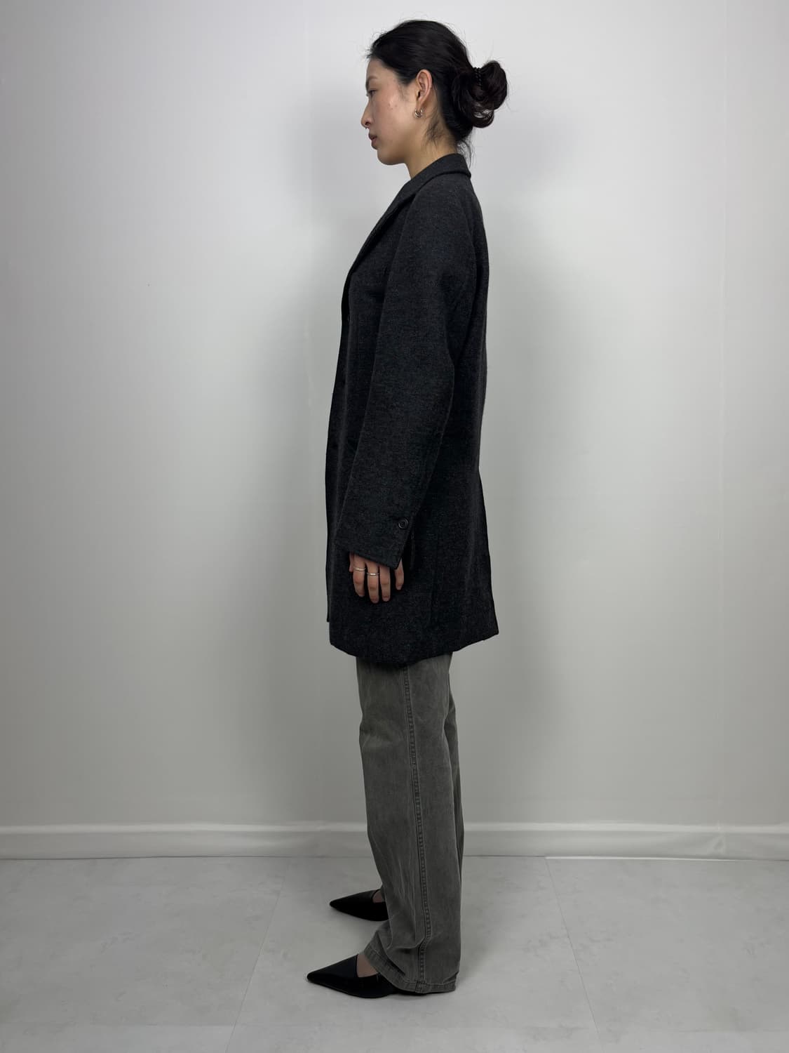 HAIRY WOOL HALF COAT 상품이미지3