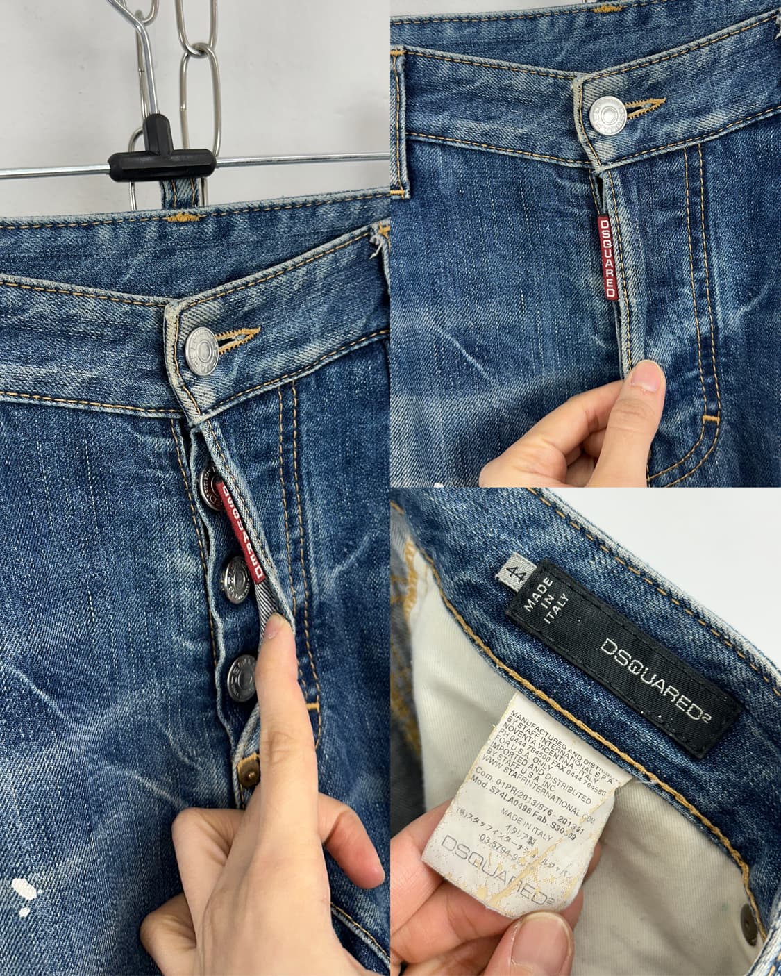 Dsquared2 Paint Splatter Denim 상품이미지10