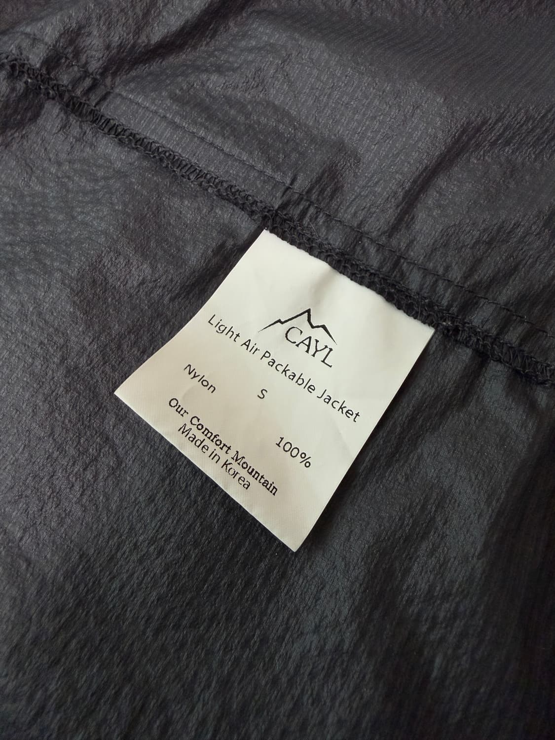 케일 cayl 라이트 에어 패커블 자켓 그레이 S 상품이미지4