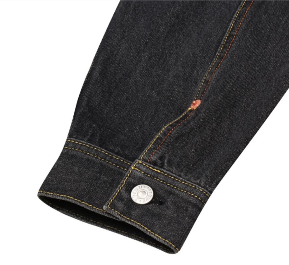 Evisu 에비수 데님 자켓 블랙 m 택제거 새상품 상품이미지4