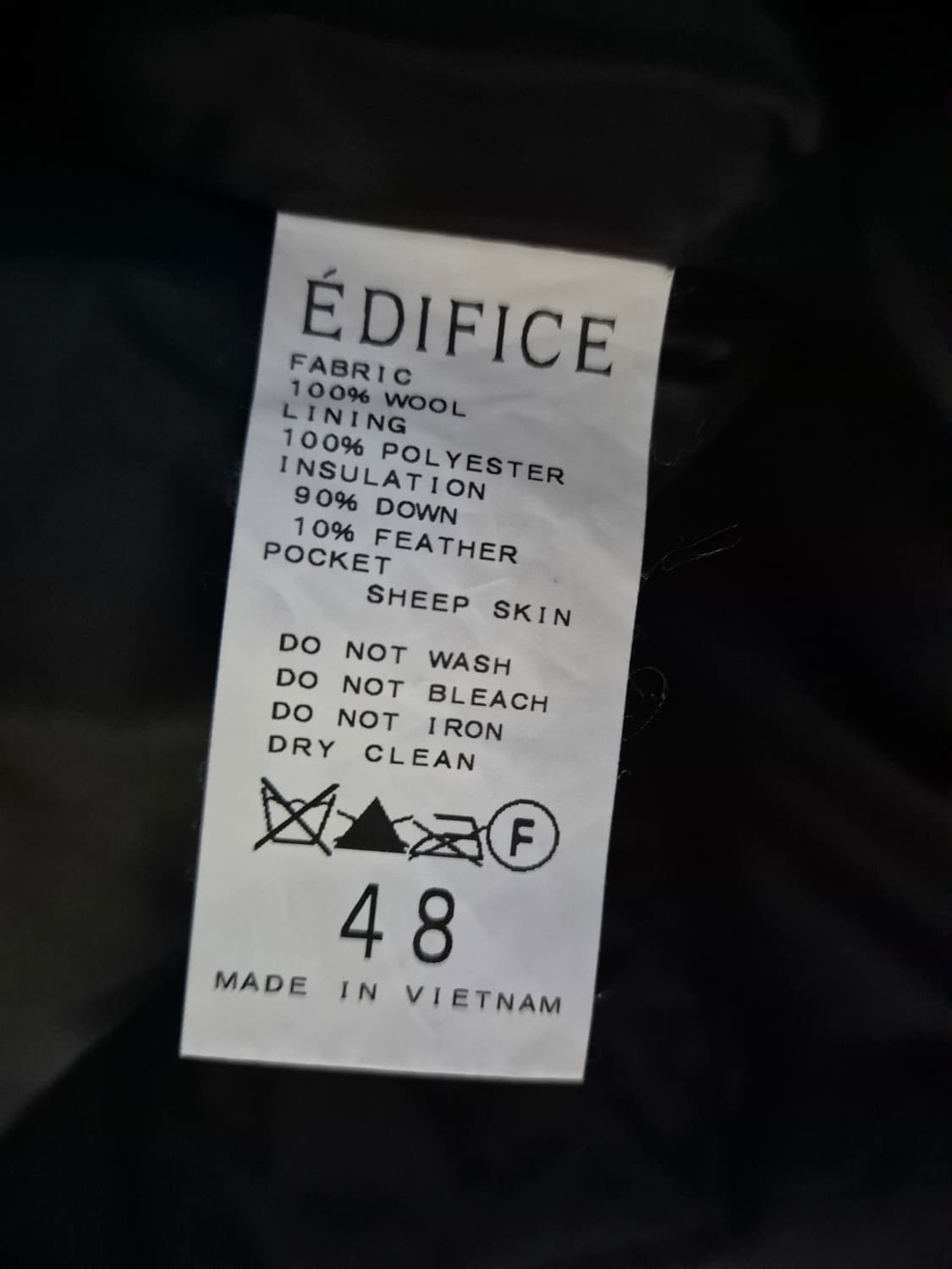 에디피스 재팬 울 패딩 95~100 판매합니다  상품이미지5