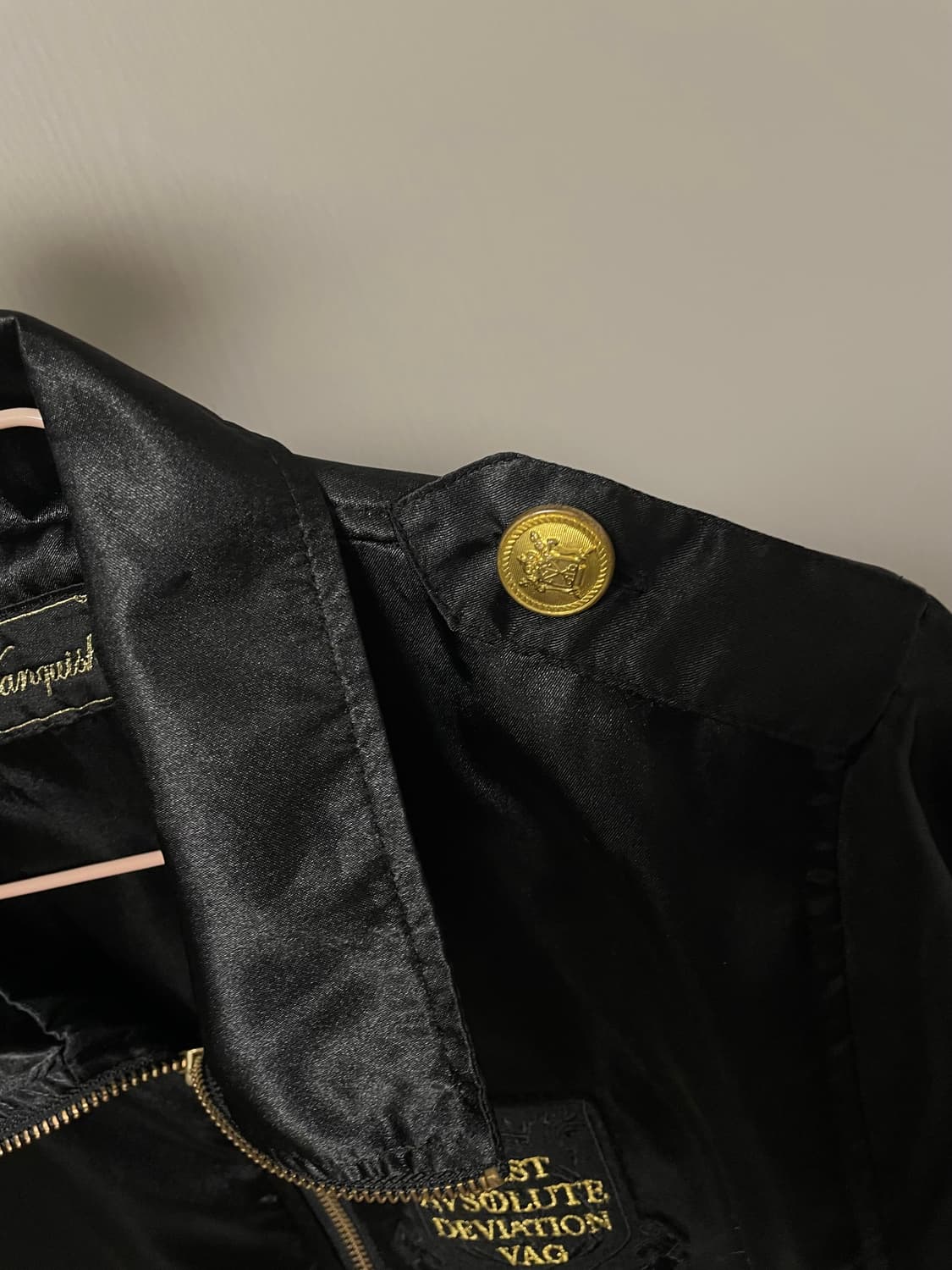 빈티지 골드 포인트 블루종 점퍼 상품이미지4