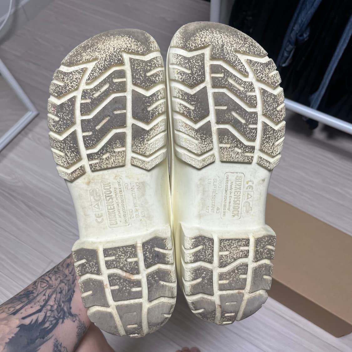 버켄스탁 클로그 a640 아이보리 260 사이즈 상품이미지3