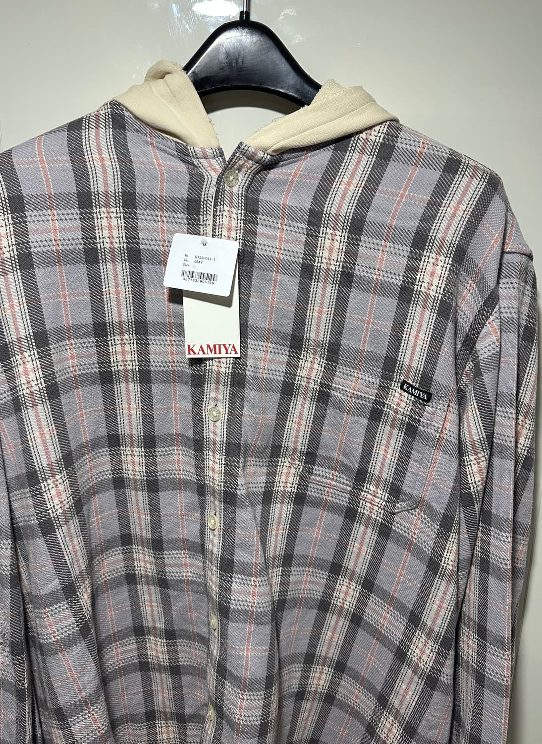 [카미야]kamiya Distressed Check ShirtHoodie 상품이미지5