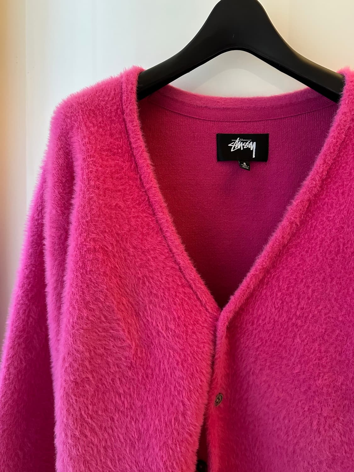 스투시 쉐기 핑크 가디건 상품이미지2