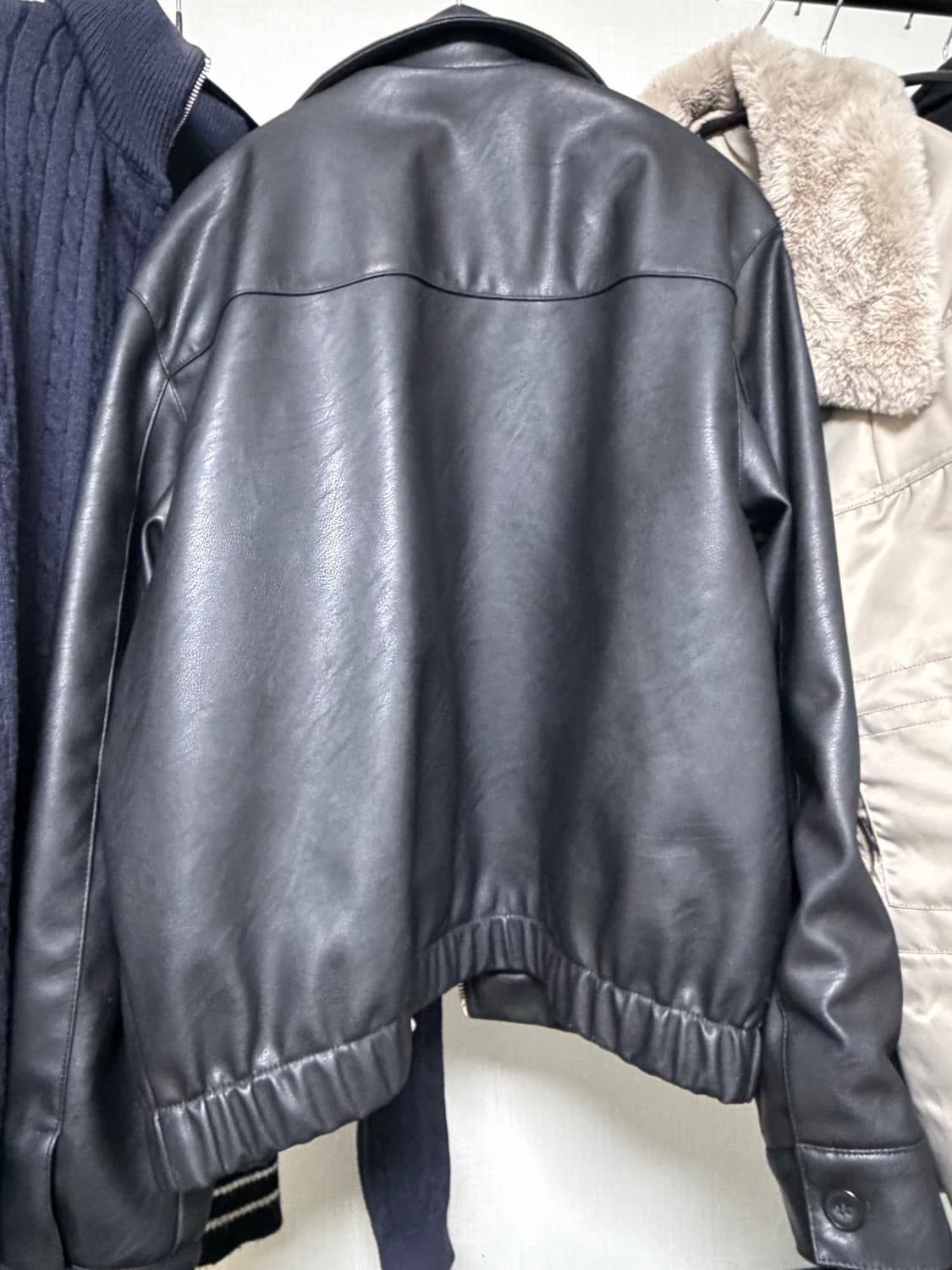 H&M 레더 자켓 L 상품이미지5