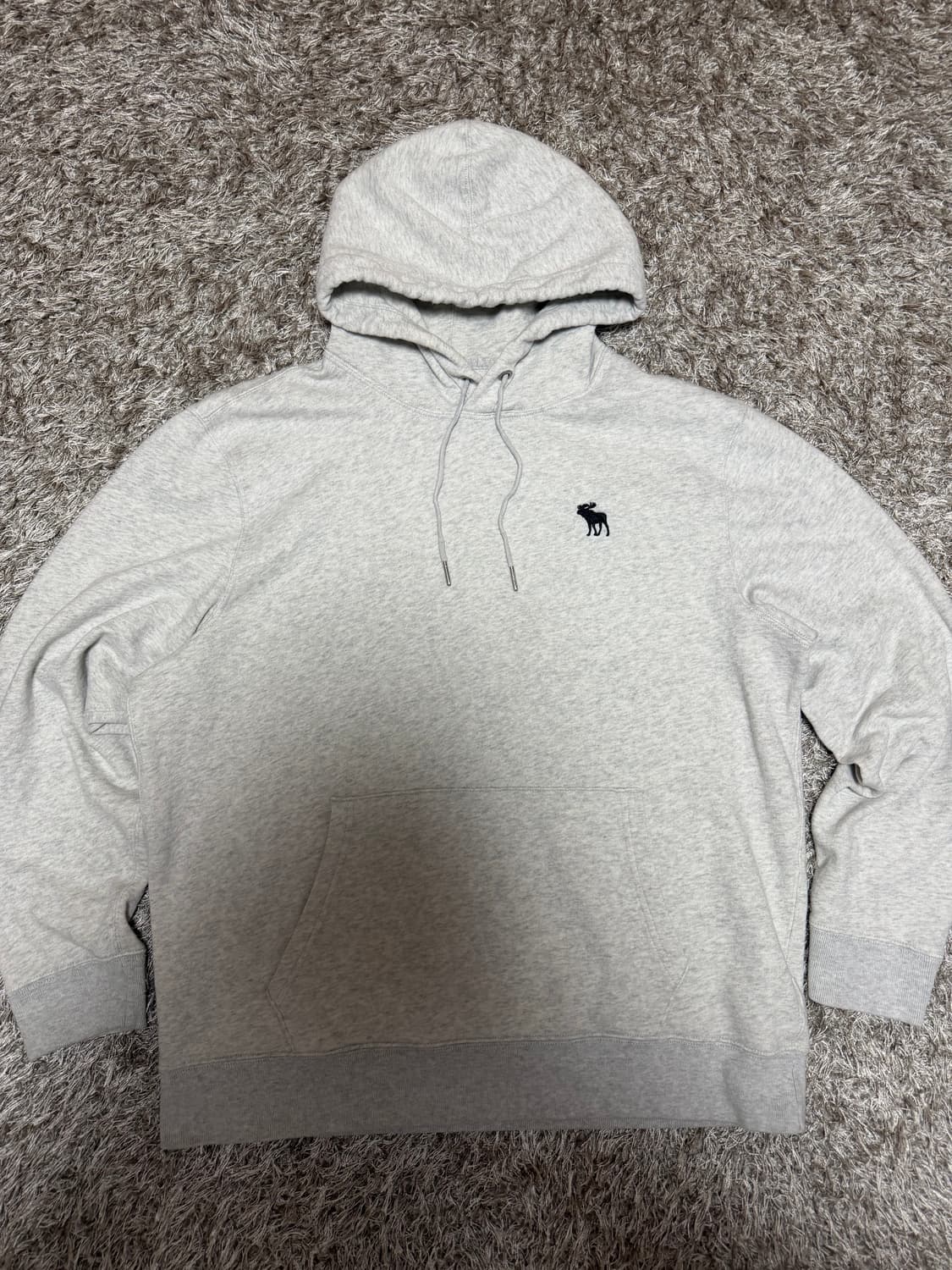 [XL] 아베크롬비앤피치 소프트 후리스 후디 그레이 상품이미지2