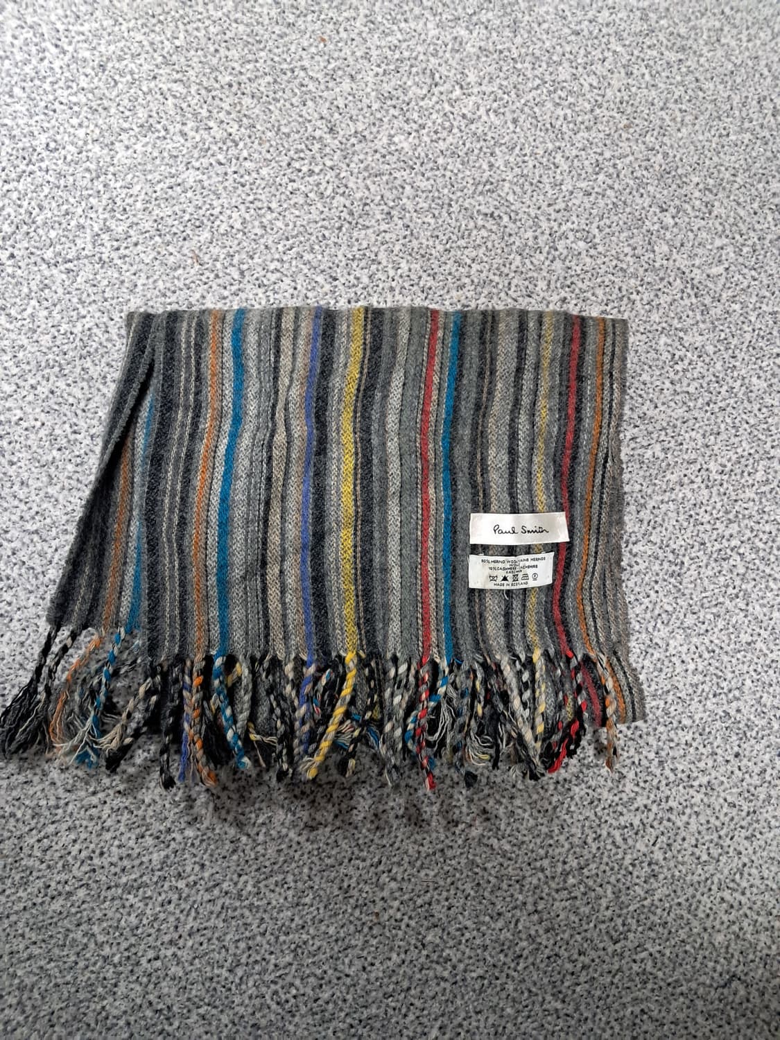 폴스미스 멀티 스트라이프 울 캐시미어 머플러 상품이미지1