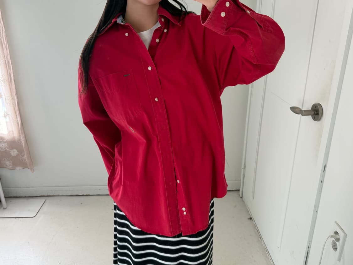 일본빈티지 타미 코튼 빅셔츠 상품이미지2