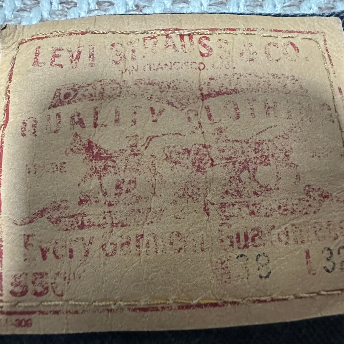 LEVI'S 550 00's usa made black jeans 상품이미지3