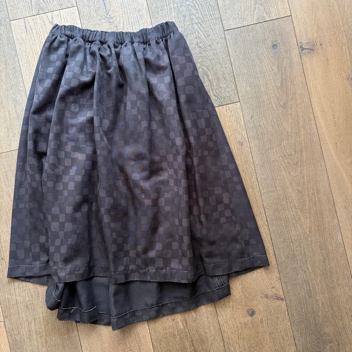 Checker Board Volume Skirt 상품이미지3